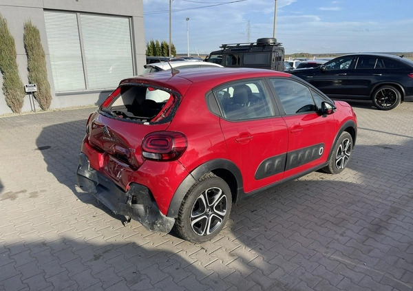 Citroen C3 cena 27900 przebieg: 44900, rok produkcji 2020 z Pilica małe 56